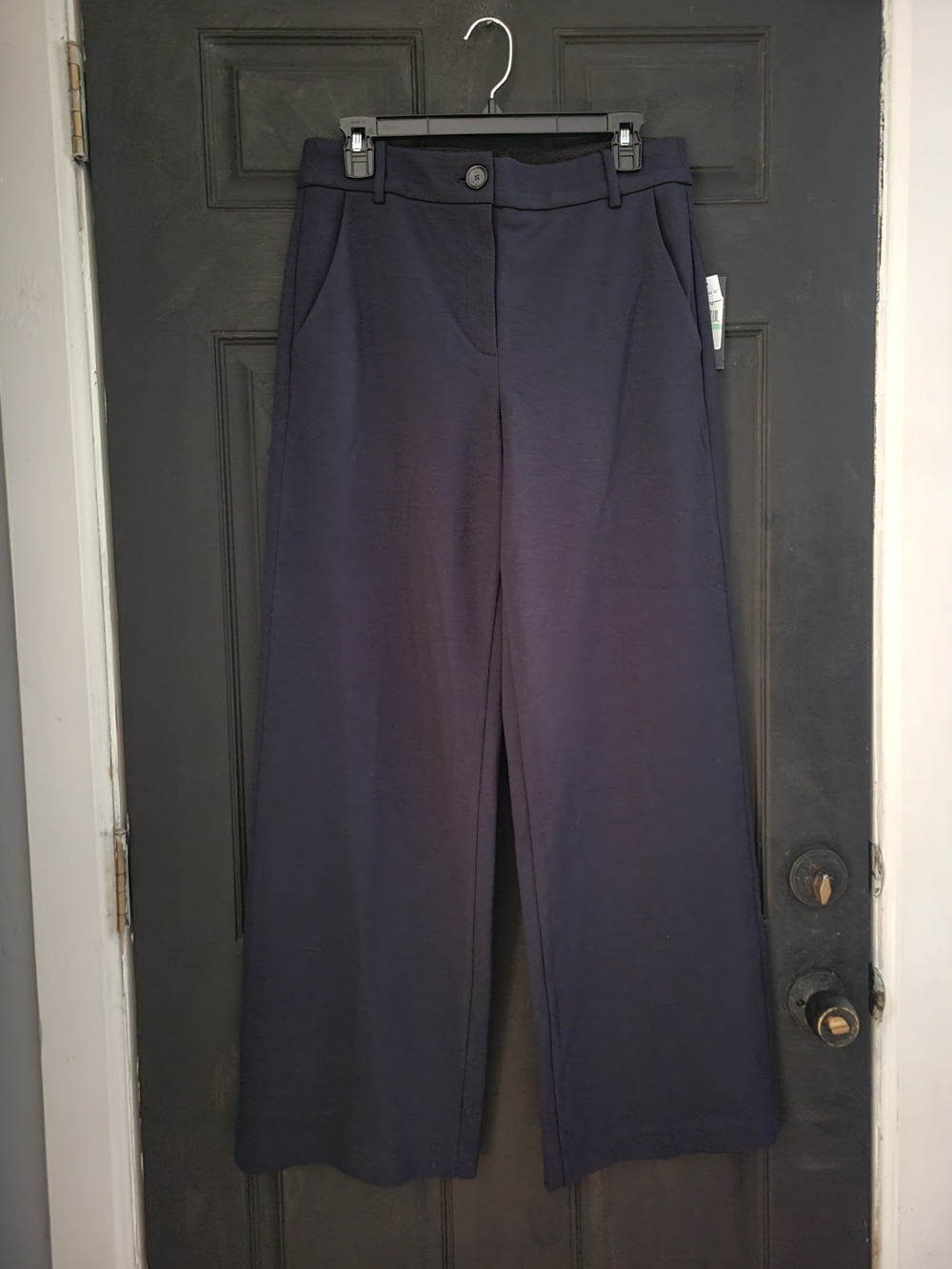 Tommy Hilfiger Navy Wide Leg Pants - Picture 2 of 5